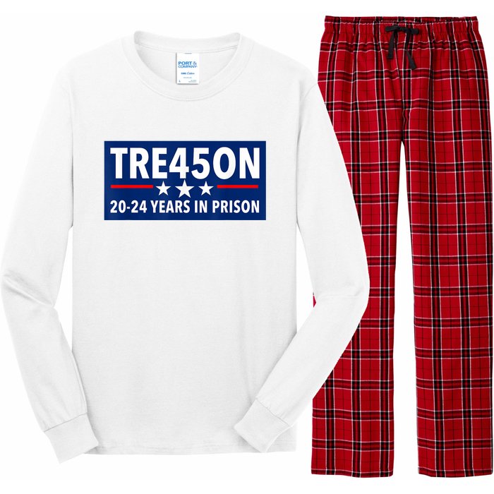 TRE45ON Anti Trump Treason 45 Long Sleeve Pajama Set