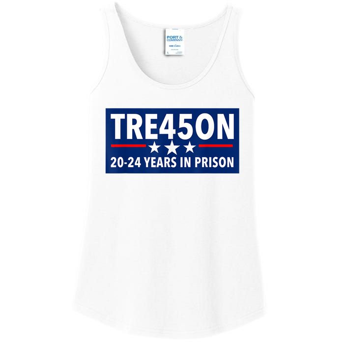 TRE45ON Anti Trump Treason 45 Ladies Essential Tank