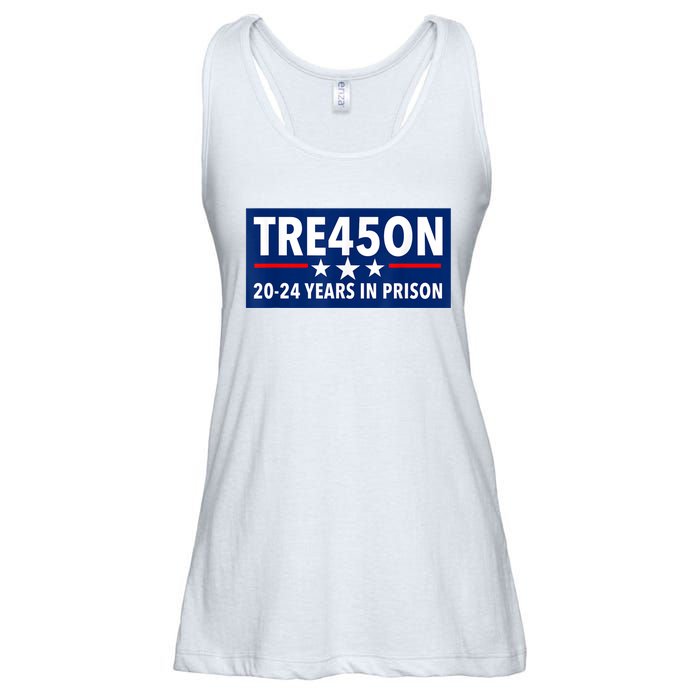 TRE45ON Anti Trump Treason 45 Ladies Essential Flowy Tank