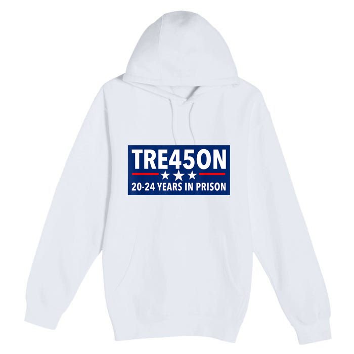 TRE45ON Anti Trump Treason 45 Premium Pullover Hoodie