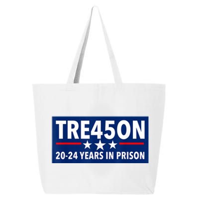 TRE45ON Anti Trump Treason 45 25L Jumbo Tote