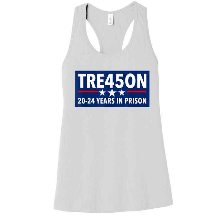 TRE45ON Anti Trump Treason 45 Women's Racerback Tank