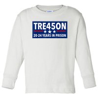 TRE45ON Anti Trump Treason 45 Toddler Long Sleeve Shirt