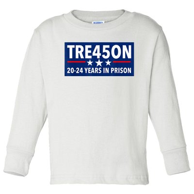 TRE45ON Anti Trump Treason 45 Toddler Long Sleeve Shirt