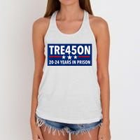 TRE45ON Anti Trump Treason 45 Women's Knotted Racerback Tank