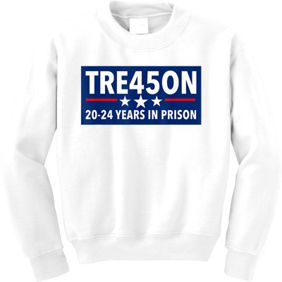 TRE45ON Anti Trump Treason 45 Kids Sweatshirt