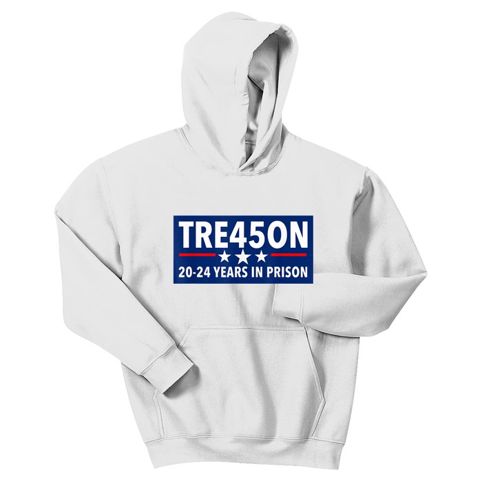 TRE45ON Anti Trump Treason 45 Kids Hoodie