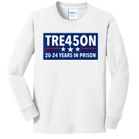 TRE45ON Anti Trump Treason 45 Kids Long Sleeve Shirt