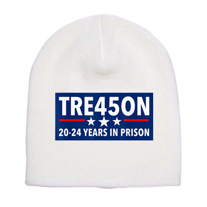 TRE45ON Anti Trump Treason 45 Short Acrylic Beanie