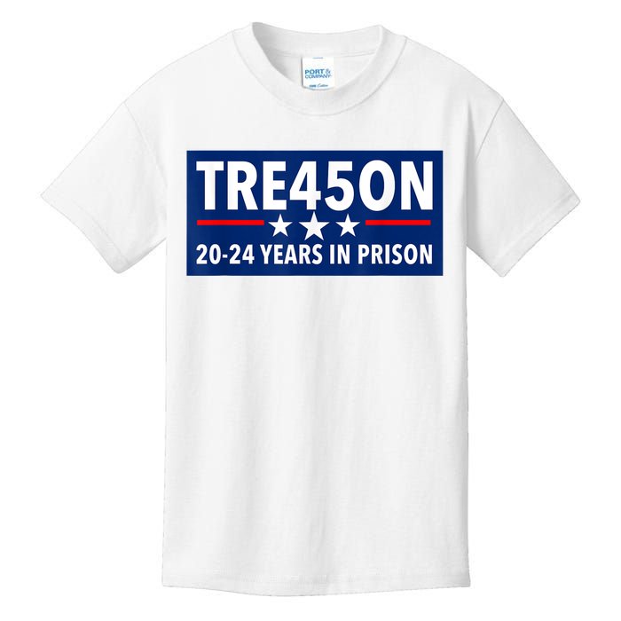 TRE45ON Anti Trump Treason 45 Kids T-Shirt