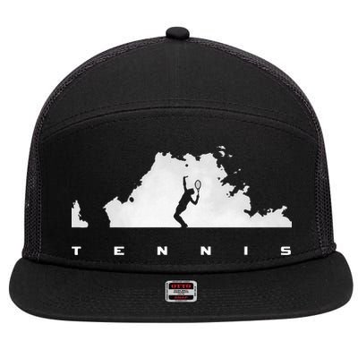 Tennis Apparel Tennis 7 Panel Mesh Trucker Snapback Hat