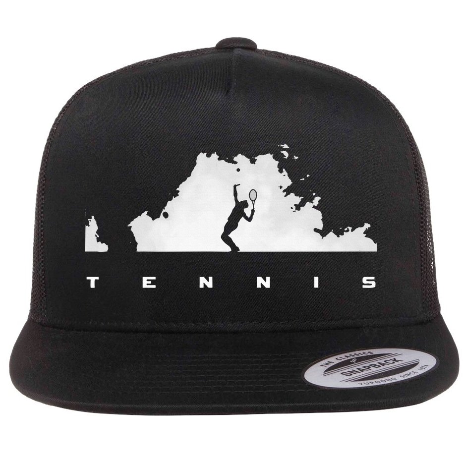 Tennis Apparel Tennis Flat Bill Trucker Hat