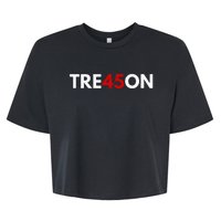 Tre45on Antitrump Treason 45 Bella+Canvas Jersey Crop Tee