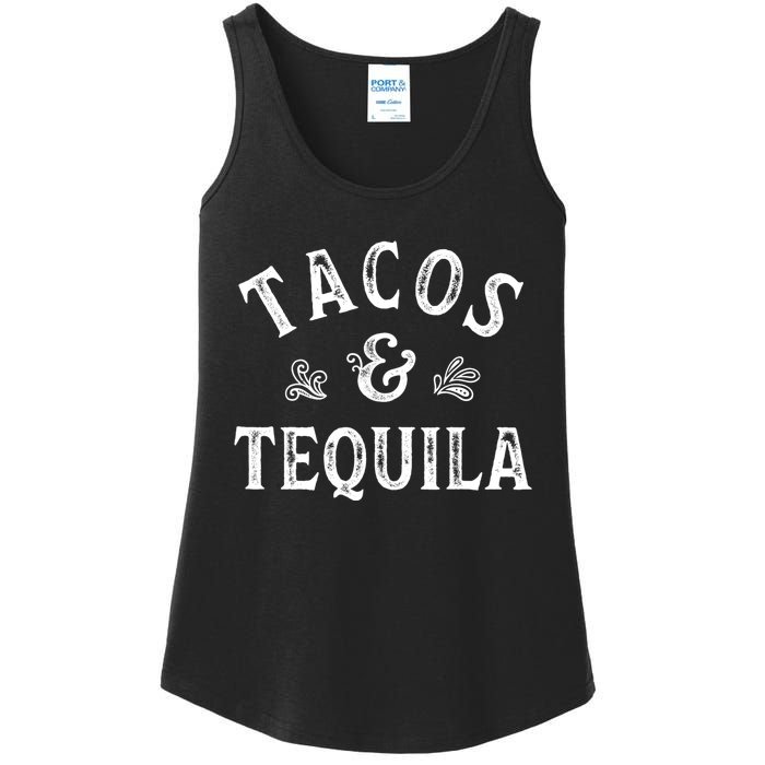 Tacos And Tequila Cinco De Mayo Mexican Drinking Ladies Essential Tank