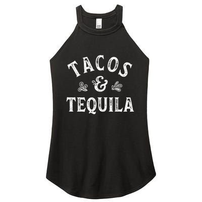 Tacos And Tequila Cinco De Mayo Mexican Drinking Women’s Perfect Tri Rocker Tank