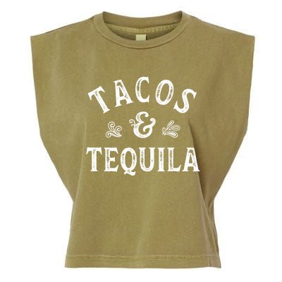 Tacos And Tequila Cinco De Mayo Mexican Drinking Garment-Dyed Women's Muscle Tee