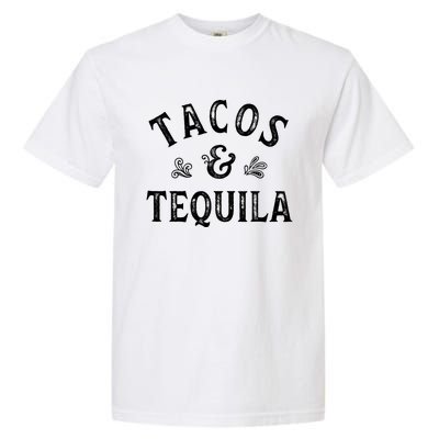 Tacos And Tequila Cinco De Mayo Mexican Drinking Garment-Dyed Heavyweight T-Shirt