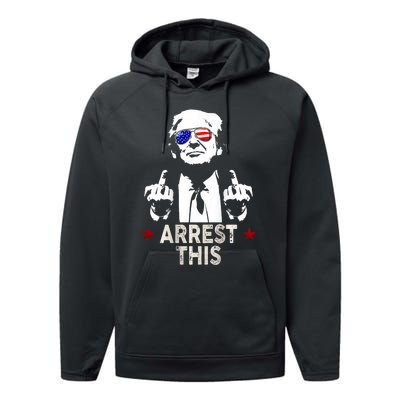 Trump Arrest This Funny Trump 2024 Performance Fleece Hoodie