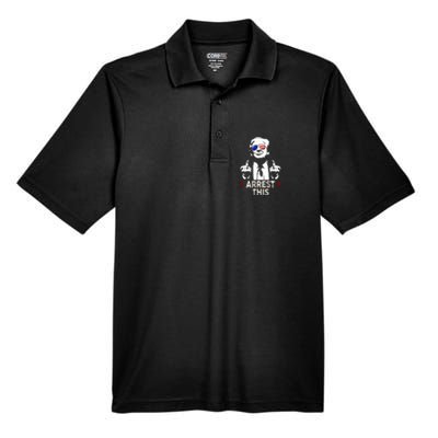 Trump Arrest This Funny Trump 2024 Men's Origin Performance Pique Polo