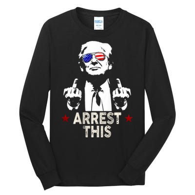 Trump Arrest This Funny Trump 2024 Tall Long Sleeve T-Shirt