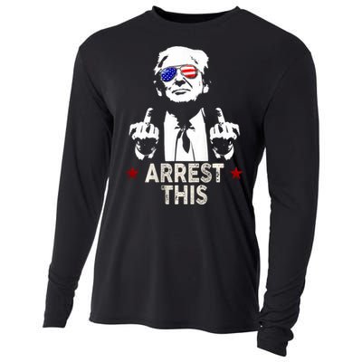 Trump Arrest This Funny Trump 2024 Cooling Performance Long Sleeve Crew