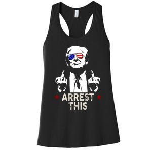 Trump Arrest This Funny Trump 2024 Women's Racerback Tank