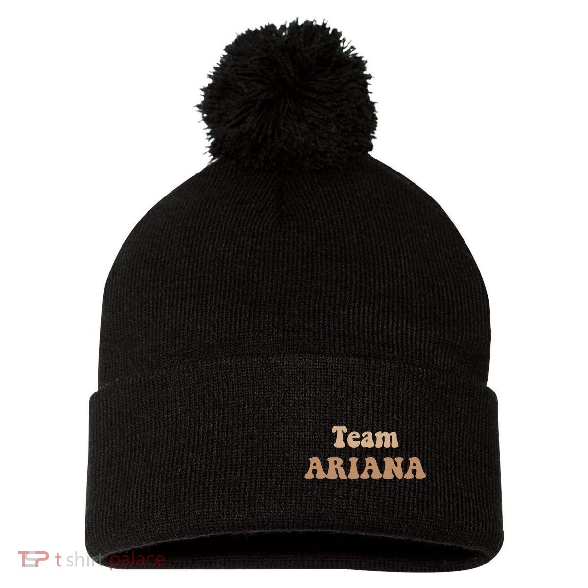 Team Ariana Trending Scandal Pom Pom 12in Knit Beanie