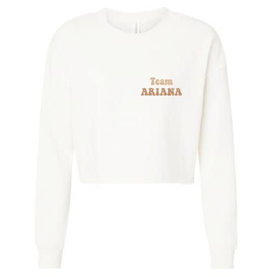 Team Ariana Trending Scandal Cropped Pullover Crew