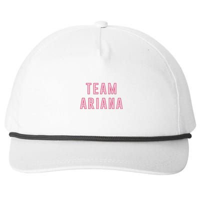 Team Ariana Snapback Five-Panel Rope Hat