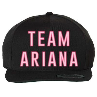 Team Ariana Wool Snapback Cap