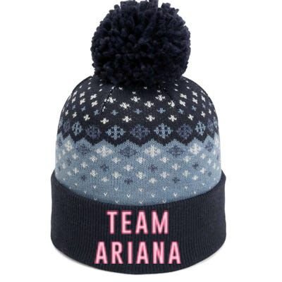 Team Ariana The Baniff Cuffed Pom Beanie