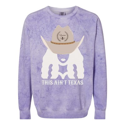 This Ain’T Texas Cowgirl Queen Bee Silhouette Texas Holdem Colorblast Crewneck Sweatshirt