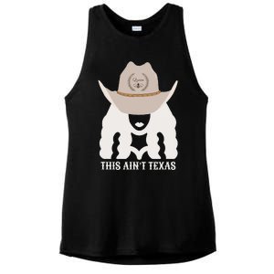 This Ain’T Texas Cowgirl Queen Bee Silhouette Texas Holdem Ladies PosiCharge Tri-Blend Wicking Tank