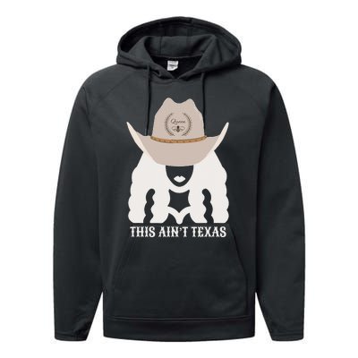 This Ain’T Texas Cowgirl Queen Bee Silhouette Texas Holdem Performance Fleece Hoodie