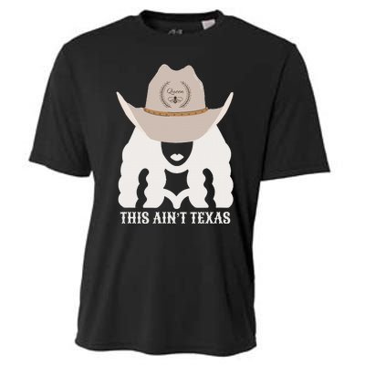 This Ain’T Texas Cowgirl Queen Bee Silhouette Texas Holdem Cooling Performance Crew T-Shirt