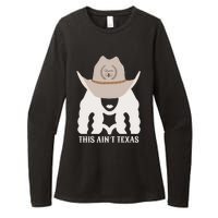 This Ain’T Texas Cowgirl Queen Bee Silhouette Texas Holdem Womens CVC Long Sleeve Shirt