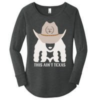 This Ain’T Texas Cowgirl Queen Bee Silhouette Texas Holdem Women's Perfect Tri Tunic Long Sleeve Shirt