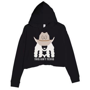 This Ain’T Texas Cowgirl Queen Bee Silhouette Texas Holdem Crop Fleece Hoodie