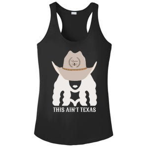 This Ain’T Texas Cowgirl Queen Bee Silhouette Texas Holdem Ladies PosiCharge Competitor Racerback Tank