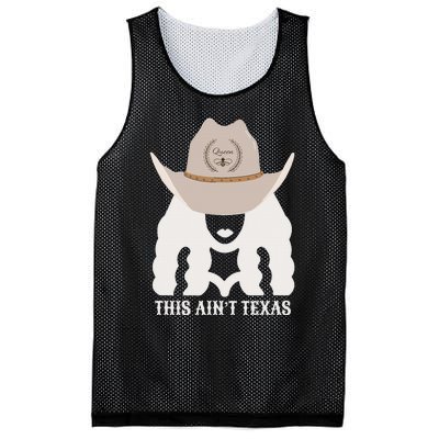 This Ain’T Texas Cowgirl Queen Bee Silhouette Texas Holdem Mesh Reversible Basketball Jersey Tank