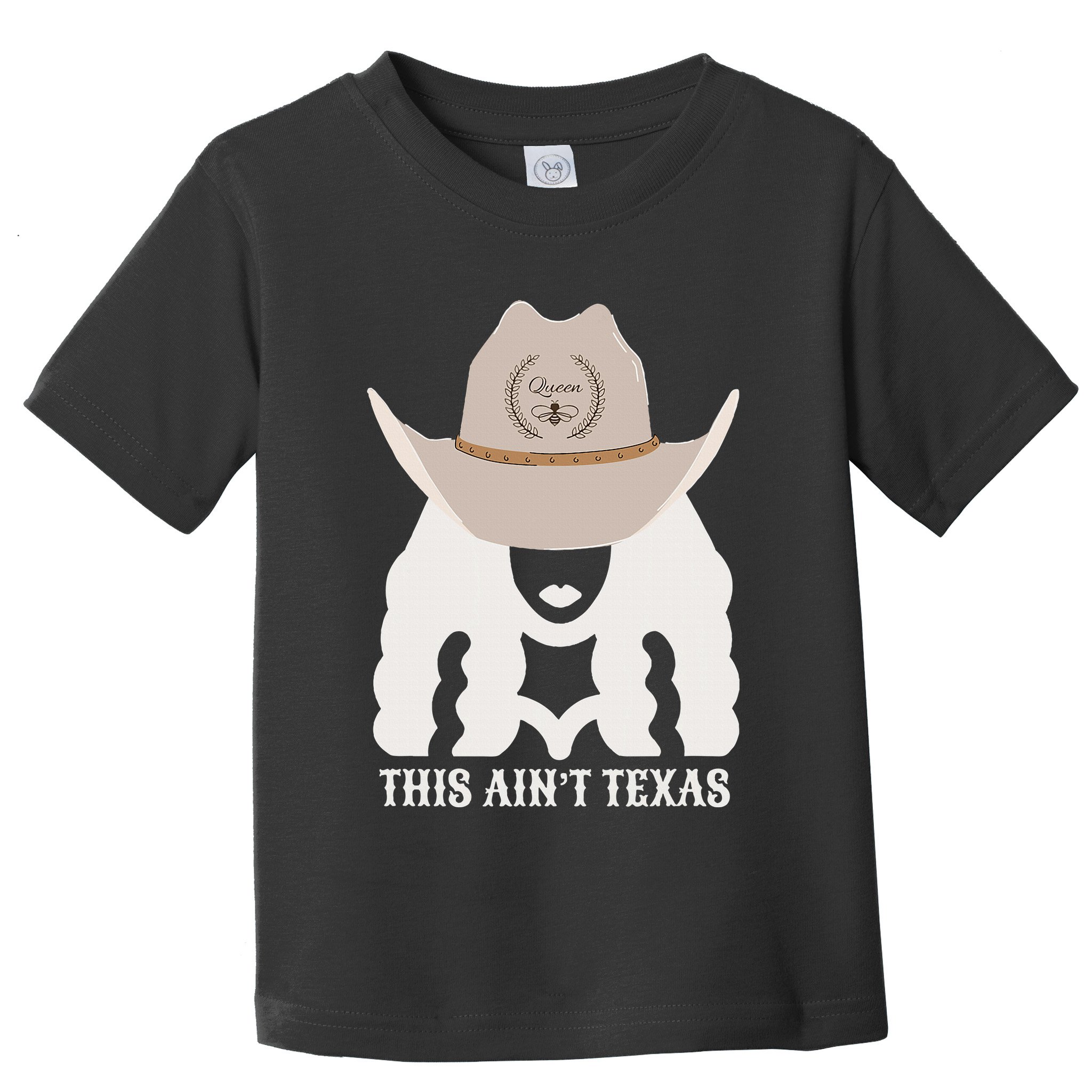 This Ain’T Texas Cowgirl Queen Bee Silhouette Texas Holdem Toddler T-Shirt