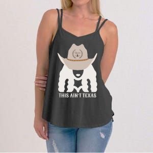 This Ain’T Texas Cowgirl Queen Bee Silhouette Texas Holdem Women's Strappy Tank