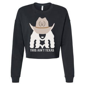 This Ain’T Texas Cowgirl Queen Bee Silhouette Texas Holdem Cropped Pullover Crew