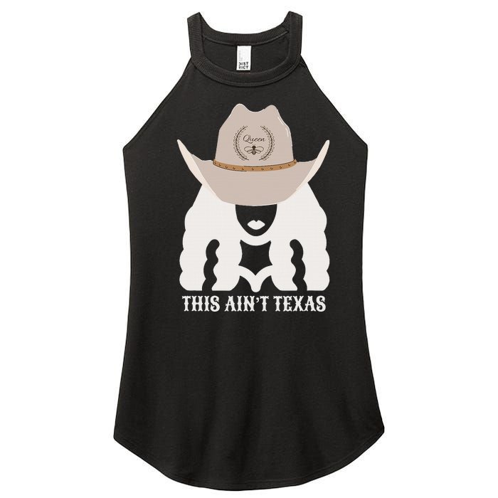 This Ain’T Texas Cowgirl Queen Bee Silhouette Texas Holdem Women's Perfect Tri Rocker Tank