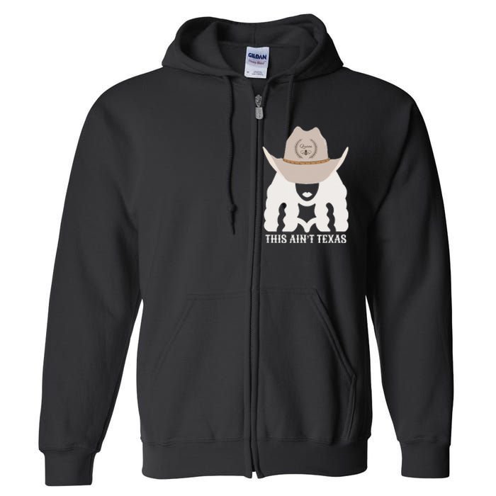 This Ain’T Texas Cowgirl Queen Bee Silhouette Texas Holdem Full Zip Hoodie