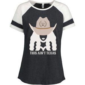 This Ain’T Texas Cowgirl Queen Bee Silhouette Texas Holdem Enza Ladies Jersey Colorblock Tee