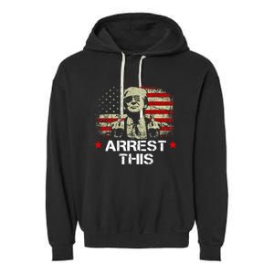 Trump Arrest This Funny Trump 2024 Convicted Felon Garment-Dyed Fleece Hoodie