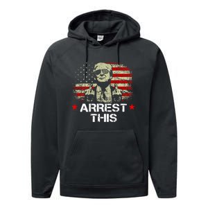 Trump Arrest This Funny Trump 2024 Convicted Felon Performance Fleece Hoodie