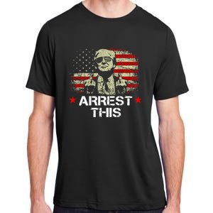 Trump Arrest This Funny Trump 2024 Convicted Felon Adult ChromaSoft Performance T-Shirt