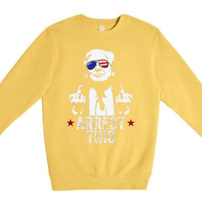 Trump Arrest ThisIM Voting For The Felon Premium Crewneck Sweatshirt